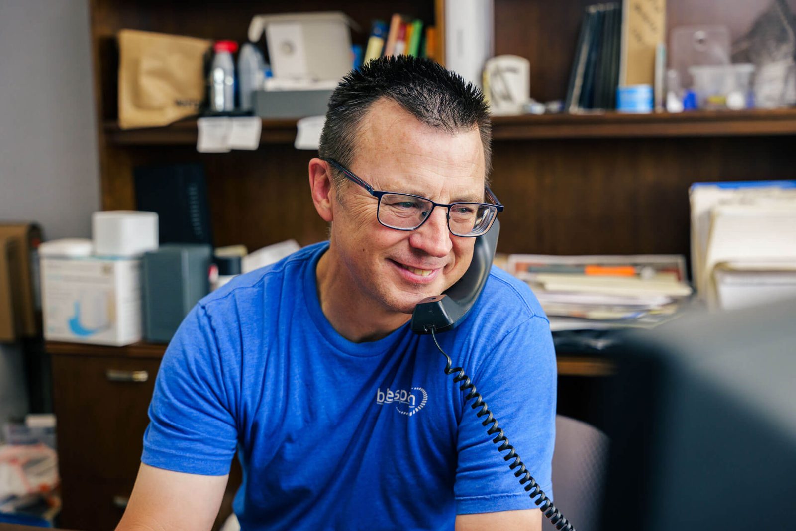 Chris from Bluespan providing friendly Arizona internet service support on the phone