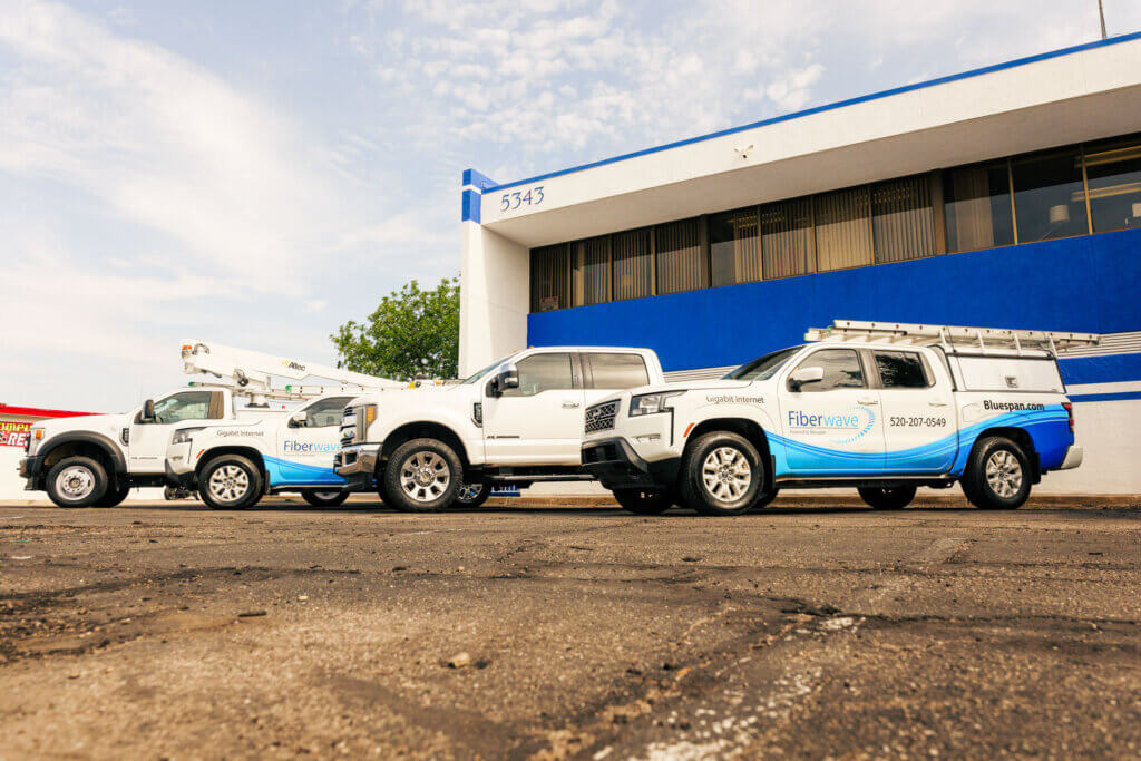 Bluespan service trucks ready to connect Arizona homes and businesses